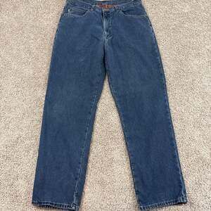 LL Bean Double L Flannel Lined Jeans Mens 37x32 Thermolite Classic Fit EUC